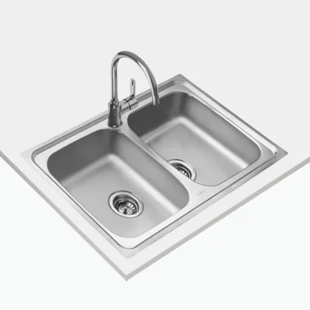 Teka Inset reversible sink with matt finish in 80 cm
