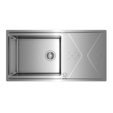 Teka Top/Flush reversible stainless steel sink with one bowl and one drainer