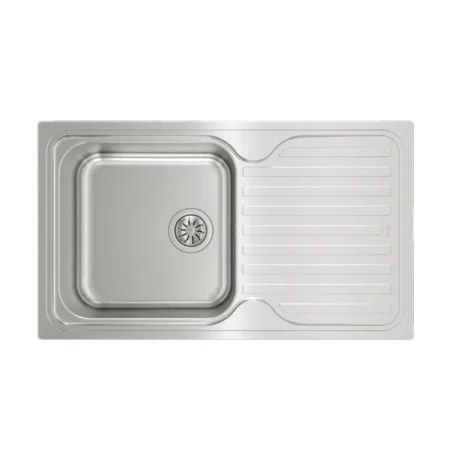 Teka Inset Stainless Steel Sink with one bowl and one drainer