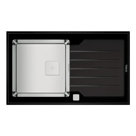 Teka Urban Colors Edition Inset Glass Sink with one bowl and one drainer