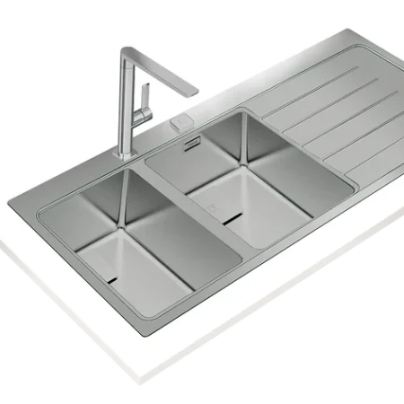 Teka Zenit RS15 2B 1D R AUTO Inset PureLine Stainless Steel Sink