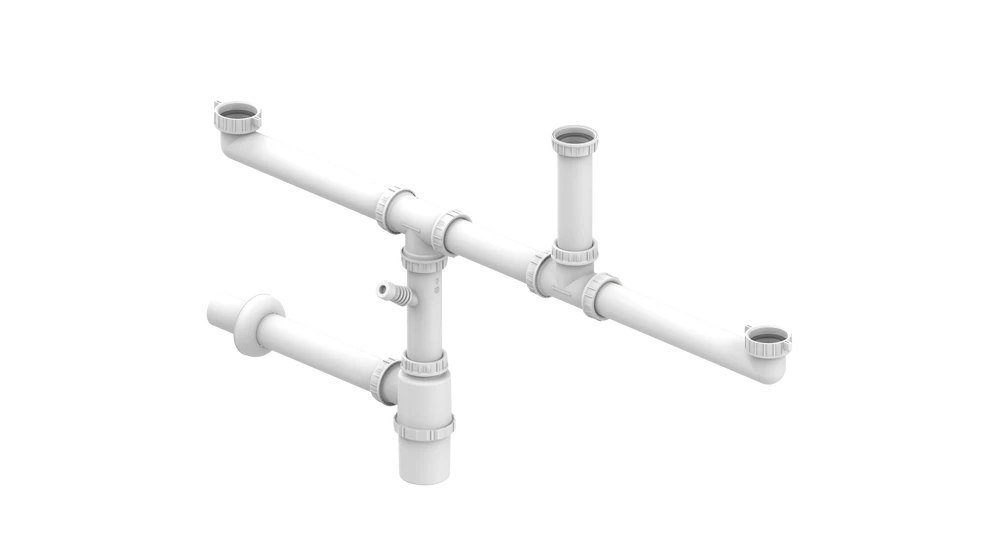 Teka Fittings For 2½b:connection, Siphon, Pipe Towall + Decorative End Cap