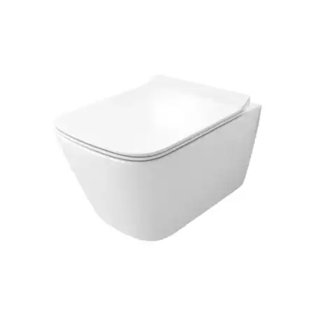 Pranz Wall Hung Water Closet With UF Seat Cover Faucini