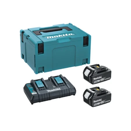 Makita ACC Bundle Pack 2 Batteries+1 Charger 5.0AH 18V 198567-1