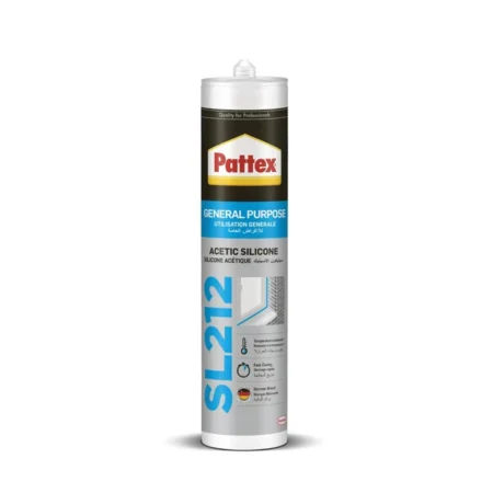 Pattex Gp-Sl212 General Purpose Silicone Sealant For Indoor And Outdoor Clear