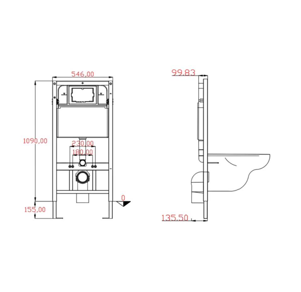 Faucini Marina Concealed Flushing System - Image 2