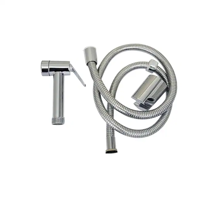 Faucini Brass Shattaf Chrome With Hose & wall Bracket