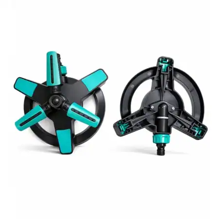 Garden Sprinkler, Yard Sprinkler, 3 Arms, 360 Degree Rotation, Automatic Watering, Water Spray, Grass Plant Sprinkler, Large Area Water Sprinkler Spray