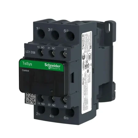 Schneider Contactor LC1D32U7 32A 3-Pole, 220V Coil, AC-3 Rated, Long-Life Contacts