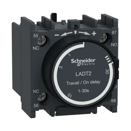 Schneider LADT2 Delay Timer Relay, On-Delay/Off-Delay, Clip-On Aux Module